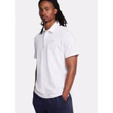 Under Armour Beyaz Erkek Loose Fit Düz Polo T-Shirt 1386608-100 Ua Icon Polo