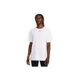 Under Armour Campus Oversize Ss T-shirt, M, 1387193-100, Beyaz, Kadın
