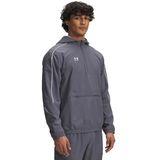 Under Armour Challenger Warmup Erkek Gri Kapüşonlu Ceket