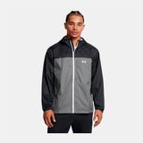 Under Armour CLOUDSTRIKE COLORBLOCK JKT Erkek Yağmurluk Black/Castlerock/White XXL