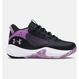 Under Armour Çocuk UA Lockdown 6 Basketbol Ayakkabısı Siyah 3025618-006 Dayanıklı Sentetik Üst Kısım - Siyah-006