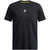 Under Armour Curry Hvyweight Logo Tee Erkek T-Shirt Black / / White MD