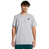 Under Armour Erkek Antrenman Tişört UA HW LC PATCH SS Mod Gray Medium Heather - Black SM
