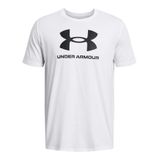 Under Armour Erkek Antrenman Tişört UA SPORTSTYLE LOGO UPDATE SS White - Black LG