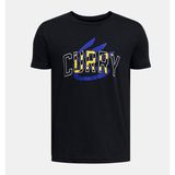 Under Armour Erkek Çocuk Curry Logo Tişört 1383859-001 - 8 - 9 Yaş - Siyah-001