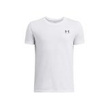 Under Armour Erkek çocuk için Sportstyle Sol Göğüs Kısa Kollu Tişört, (100) Beyaz / / Siyah, M
