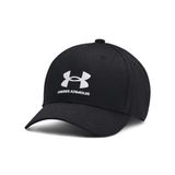 Under Armour Erkek Çocuk Markalı Kilitlenebilir Ayarlanabilir Şapka, (001) Siyah/Beyaz, Tek Beden