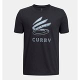 Under Armour Erkek Çocuk Ua Curry Logo T-Shirt 1387102-002 - 7 Yaş - Siyah-002