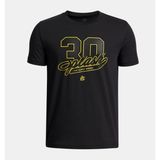 Under Armour Erkek Çocuk Ua Curry Splash Tee T-Shirt 6009547-001 - 8 Yaş - Siyah-001