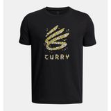 Under Armour Erkek Çocuk Ua Curry Trend Tee T-Shirt 6007307-001 - 8 Yaş - Siyah-001