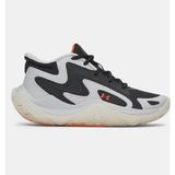 Under Armour Erkek Çocuk Ua Gs Jet '25 Basketbol Ayakkabısı 6001587-014 Gri Nefes Alabilir Üst Kısım