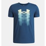 Under Armour Erkek Çocuk Ua Logo Blur Kısa Kollu T-Shirt 6009280-498 - 16 - 17 Yaş - Mavi -498