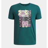 Under Armour Erkek Çocuk Ua Logo Wordmark Kolaj Kısa Kollu T-Shirt 6009271-338 - 16 - 17 Yaş - Yeşil-338