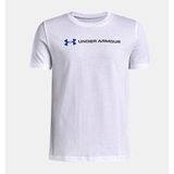 Under Armour Erkek Çocuk UA Logo Wordmark T-shirt - Beyaz-100 - XS