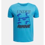Under Armour Erkek Çocuk Ua Split Big Logo T-Shirt 1390003-452 - 8 Yaş - Mavi-452