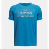 Under Armour Erkek Çocuk Ua Tech Split Wordmark Kısa Kollu T-Shirt 1383010-452 - 7 Yaş - Mavi-452