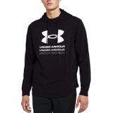 Under Armour Erkek Kapşonlu Sweatshirt UA Rival Terry Graphic Hood Black - Castlerock SM