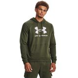 Under Armour Erkek Rakip Polar Logolu Kapüşonlu Svetşört, (390) Marine Od Yeşil / / Beyaz, L