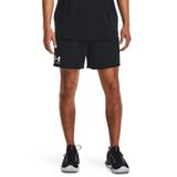 Under Armour Erkek Rival Terry 6" Şort, (001) Siyah / / Oniks Beyaz, M