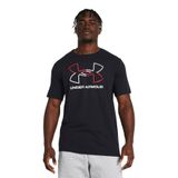 Under Armour Erkek Spor T-Shirt, Kısa Kollu, Siyah, XL