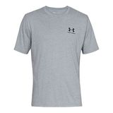 Under Armour Erkek SPORTSTYLE LEFT CHEST SS Tişört, Gri (Gri 036), XXL