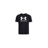 Under Armour Erkek Sportstyle Logo Kısa Kollu Tişört, (001) Siyah/Beyaz, XXL