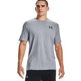 Under Armour Erkek Sportstyle T-Shirt, Kısa Kollu, Gri, XL