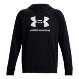Under Armour Erkek Sweatshirt Kapüşonlu Sweatshirt Kapüşonlu Rival Polar Logo, Renk: Siyah, Beden: M, Ürün:-001 Siyah, 001 Siyah, M