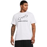Under Armour Erkek T-Shirt, Kısa Kollu, Beyaz, S Beden