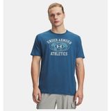 Under Armour Erkek UA Armour Globe Kısa Kollu T-Shirt - Mavi - Mavi - 2XL