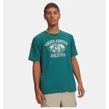 Under Armour Erkek UA Armour Globe Kısa Kollu T-Shirt - Yeşil - XL
