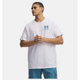 Under Armour Erkek UA Blur Logo Kısa Kollu T-Shirt - XL - Beyaz