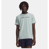 Under Armour Erkek UA Blur Wordmark Kısa Kollu T-Shirt - Mavi -477