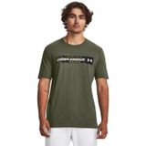 Under Armour Erkek UA CAMO CHEST STRIPE SS T-shirt Yeşil S