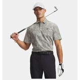 Under Armour Erkek UA Drive Chill Baskılı Polo T-Shirt - Gri - 2XL