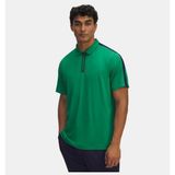 Under Armour Erkek UA Drive Fermuarlı Polo T-shirt - Yeşil