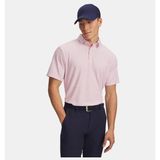 Under Armour Erkek UA Drive Jacquard Polo T-Shirt - Pembe