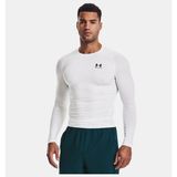 Under Armour Erkek UA HeatGear Armour Compression Uzun Kollu T-shirt - Beyaz-100 - 2XL