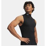 Under Armour Erkek UA HeatGear Elite Kısa Kollu Mock Atlet - Siyah-009