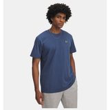 Under Armour Erkek UA Heavyweight LC Patch Kısa Kollu T-shirt - Mavi - Mavi - XL