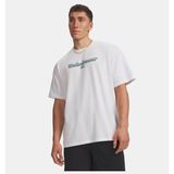 Under Armour Erkek UA Heavyweight Wordmark Kısa Kollu T-Shirt - Beyaz - 2XL