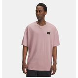 Under Armour Erkek Ua Heavyweight Woven Label Kısa Kollu T-Shirt - Pembe