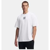 Under Armour Erkek Ua Heavyweigt Oversized Sm Box Kısa Kollu T-Shirt - Beyaz
