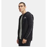 Under Armour Erkek UA Icon Fleece Fermuarlı Taping Ceket - Siyah