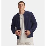 Under Armour Erkek UA Icon Rev Terry Varsity Ceket - Mavi - Mavi