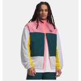 Under Armour Erkek UA Icon Woven Track Fermuarlı Ceket - Pembe