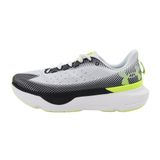UNDER ARMOUR Erkek UA Infinite Pro Spor Ayakkabı, White/Black/High Vis Yellow, 40.5 EU