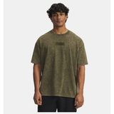 Under Armour Erkek UA Project Rock Heavyweight Oversize T-Shirt - Yeşil