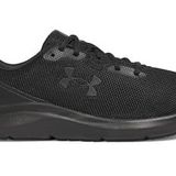 Under Armour Erkek UA Pursuit 4 Koşu Ayakkabıları erkek Sneakers, Siyah/Siyah/Siyah, 43 EU