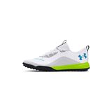 UNDER ARMOUR Erkek UA Shadow Turf 2.0 Spor Ayakkabı, White/Black/Capri, 42 EU